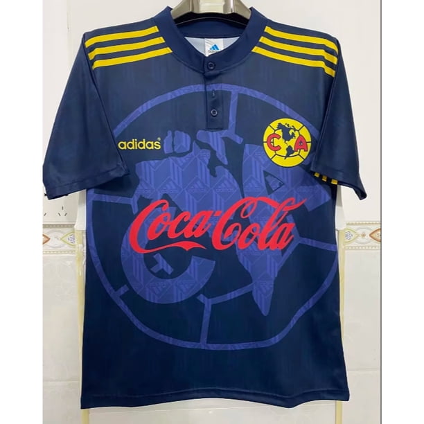 1998/1999 Club America Home Yellow Coca-Cola Retro Jersey Versión