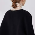 thumbnail image 4 of Women's Lace Flower Blouse With Delicate Floral Detachable Of Clothes Laye Women Dickey Colla Sweater Back Dickey Women round Colla Shirts for Women Half Pan Colla Shirt for Women Necklace Shirt Women, 4 of 8