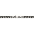 thumbnail image 4 of 925 Sterling Silver 6mm Antiqued Spiga Chain 22 Inch, 4 of 5