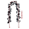 thumbnail image 3 of Fall Decor-Fall Decorations for Home-88.98in Plum Cimicifuga Seeded Garland - Artificial Leaf Garland Centerpieces for Tables Mantle -Autumn Thanksgiving Halloween Decoration for Indoor Wedding Room, 3 of 8
