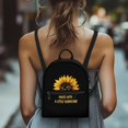 thumbnail image 4 of Eheartsgir Sunflower Quote Small Backpack, Zipper Closure Polyester Mini Backpack for Work Travel, Adjustable Strap Travel Shoulder Bag, 4 of 8