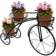 thumbnail image 1 of Support de Tricycle Présentoir pour 3 Pots de Fleurs (Noir), 1 of 5