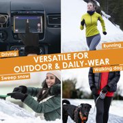 REDESS Womens Winter Gloves, Fleece Lined Touchscreen Windproof Gloves with Faux Fur Cuff