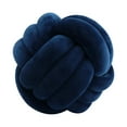 thumbnail image 2 of Knot Pillow Ball Thick Comfortable Knotted Pillows for Living Room Home Sofa Navy Blue, 2 of 8