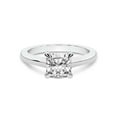 thumbnail image 3 of IGI Certified 4 Carat Cushion Shape Lab Grown Diamond Engagement Ring | 14K White Gold | Agnes Criss Cross Prong Solitaire Diamond Ring | FG-VS1-VS2 Quality Friendly Diamonds, 3 of 6