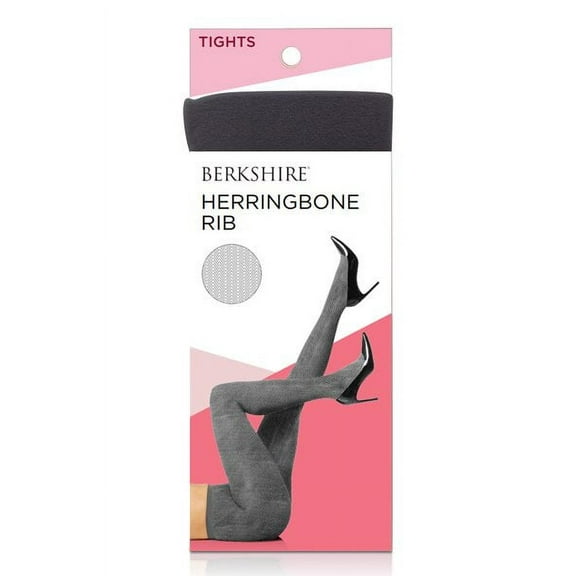 Berkshire Herringbone Rib Tights with Non-Control Top and Reinforced Toe 4922