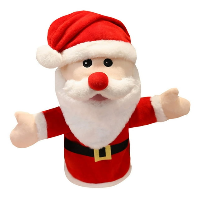 1 UNID HERMANCE HISTORIET SANTA CLAUS Mano Puppet Toy Padres-Niño Juguete