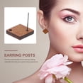 thumbnail image 4 of Shisuyan 30pcs Wood Post Earring Studs Creative Earrings Accessories Earring Posts for Jewelry Making, 4 of 8