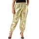 thumbnail image 1 of Pantalones jogger de mujer plus size Agnes Orinda, metálicos, brillantes, de cintura alta, elásticos, pantalones holográficos, sudadera 4X dorado, 1 of 6