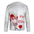 thumbnail image 5 of Lilgiuy Christmas Men Round Neck Casual Printed Casual Long Sleeve Blouse Tops Regular Fit, 5 of 5