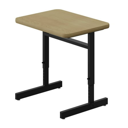 Adjustable Height High-Pressure Top Computer/Student Desks Maple Wood Laminate