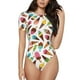 thumbnail image 1 of Fotbe Ice Cream Popsicles Body de Mujer con Cuello Redondo y Mangas Cortas, Sin Mangas Ajustado, Suave, Cómodo y Básico-X-Large, 1 of 7