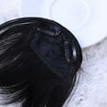 thumbnail image 3 of Tersarium 2pcs Front Fringe Clip in Bangs Air Fringe Hair Piece Accessories Hair Extensions for Women Girls (Black), 3 of 10