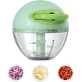 thumbnail image 1 of Manual Food Processor Vegetable Chopper, Portable Hand Pull String Garlic Mincer Onion Cutter for Veggies, Ginger, Fruits, Nuts, Herbs, 1 of 7