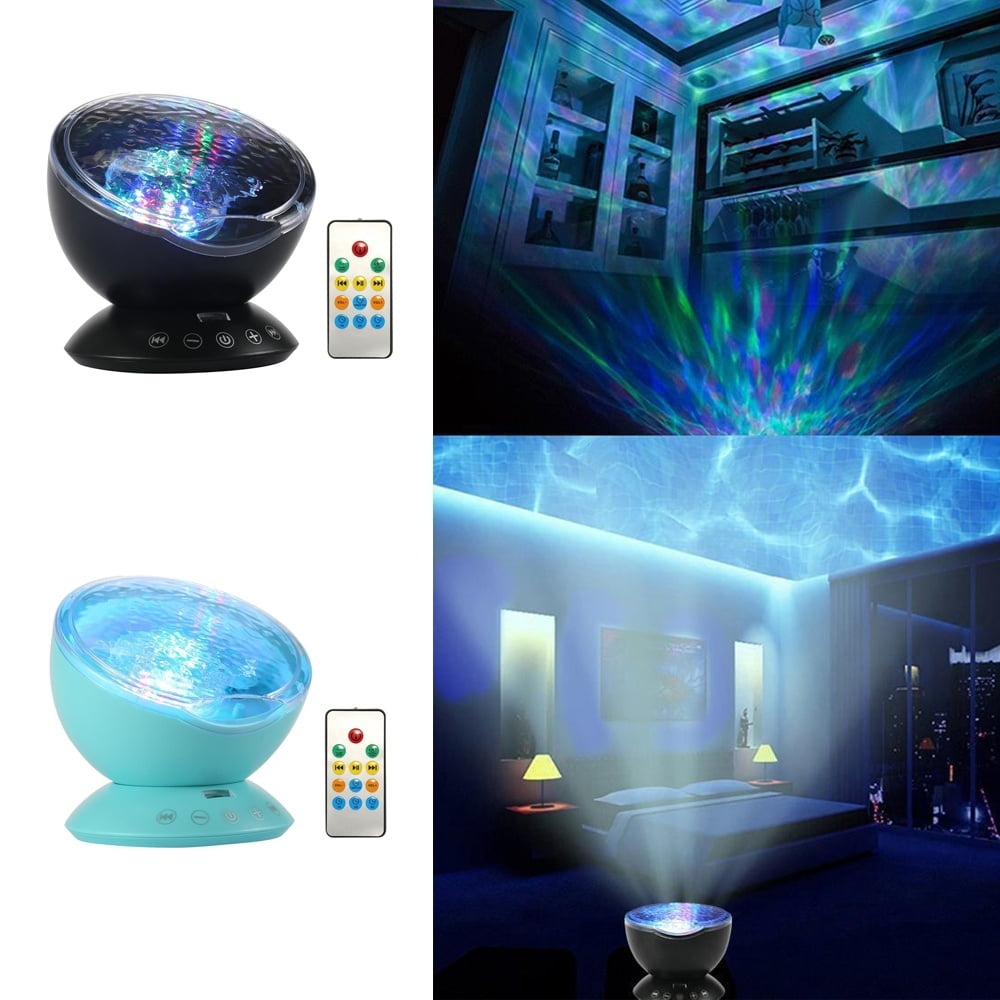 Aurora Master Daren Waves Romantic Night Light Projector Lamp+MP3 Speaker - Walmart.com