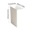 thumbnail image 3 of 10L Narrow Slim Trash Can for Kitchen Bedroom Bathroom, 5.2 Inch Wide Small Garbage Bin with Handle, Space-Saving Waste Basket for Tight Spaces, White, 3 of 6