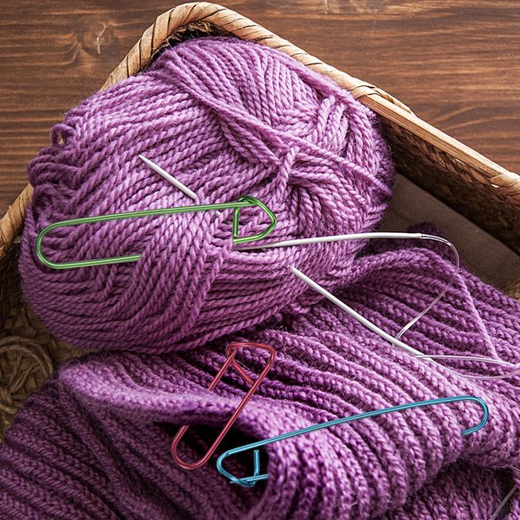 EXHUMKY 10Ud Sujetadores Para Puntos De Tejido Con Seguro En Colores Surtidos Para Manualidades Y Crochet
