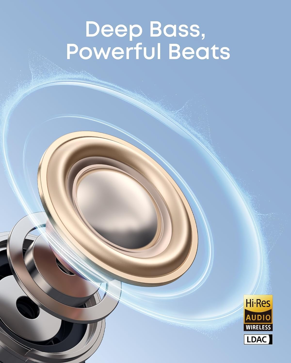 Soundcore C50i by Anker, Open-Ear Clip-On Earbuds, 12mm Drivers, Powerful Bass, AI Clear Calls, 28H Playtime, Secure Fit, Hi-Res Audio, IP55 Water Resistance, Bluetooth 6.0