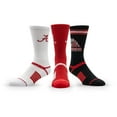 thumbnail image 3 of Unisex Strideline Alabama Crimson Tide Premium Knit Crew Socks Three-Pack, 3 of 3