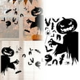 thumbnail image 1 of Halloween Window Stickers Scary Pumpkin Cling Film Decorative Designs For Party Home 14PCS, 1 of 6