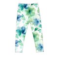 thumbnail image 2 of Odeerbi 3-8 Years Kids Girls Floral Leggings Stretchy Tights Compression Pants Soft Comfortable Ankle Length Pantyhose, 2 of 6