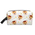 thumbnail image 2 of Uemuo Funny Corgi Pattern Portable Toiletry Bags with Handle, Waterproof travel Make up Bags for Women, Large Capacity Travel Cosmetic Bags, 2 of 9