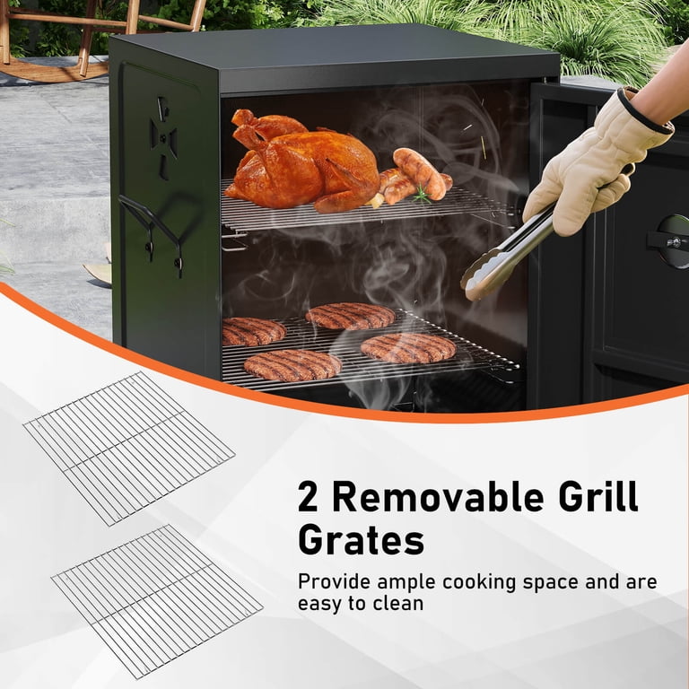 Costway 40 Inch Vertical Charcoal BBQ Smoker photo 8