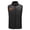 Black, variant on Unisex Heated Vest Stand Collar 3 Heating Levels Zip Front Regular Fit Everyday Vest