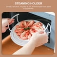 thumbnail image 2 of Gymnture 3pc Microwave Plate Stacker Multi-functional Rack Tray with Handle, 2 of 11