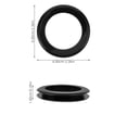thumbnail image 4 of Miangastore Patio Table Inserts For Umbrella Black Silicone Rings 2Pack, 4 of 8