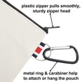thumbnail image 4 of Aspire 12 Pack Coin Purse with Carabiner, Natural Cotton Canvas Zipper Pouch 4-1/4 x 4-1/4 Inches, 4 of 7