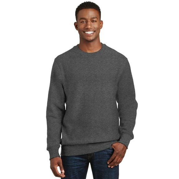 Sport-Tek Super Heavyweight Crewneck Sweatshirt-L (Graphite Heather)