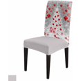 thumbnail image 6 of Chair Covers for Dining Room Set of 6,Watercolor White Christmas Tree Stretch Seat Protector Removable Washable Chairs Slipcovers for Kitchen Banquet Wedding Hotel,Gold Christmas Balls, 6 of 6