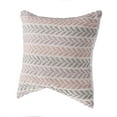 thumbnail image 3 of Ox Bay Ariya Lilac/Ivory Chevron Cotton Adult Decorative Throw Pillow, 3 of 9