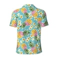 thumbnail image 4 of Rocae Cute Pineapples for Men's Short Sleeve Polo Shirt, Quick Drying Performance Moisture Wicking Sports Men's Golf Shirt 4X-Large, 4 of 9
