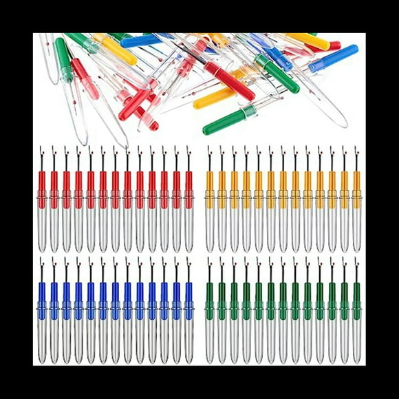 120 Pcs Colorful Seam Ripper Bulk Seam Rippers for Sewing Tool Embroidery Remover Handy Ripper, 4 Colors,120 x Seam Ripper (30 red, 30 yellow, 30 blue and 30 green),Multicolor