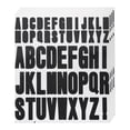 thumbnail image 1 of Uxcell 4 Hojas Calcomanías de Letras de Vinilo 9.1'' x 7.7'' para Interior Exterior Calcomanía Negra, 1 of 5