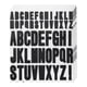 thumbnail image 1 of Uxcell 4 Hojas Calcomanías de Letras de Vinilo 9.1'' x 7.7'' para Interior Exterior Calcomanía Negra, 1 of 5