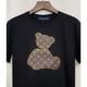 thumbnail image 3 of Año Verano Nuevo Estilo Cuero Grava Oso Bordado Algodón Puro Cuello Redondo Camiseta Manga Corta s-4xlpangjing, 3 of 4