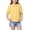 Yellow, variant on Ruyang Teen Girls Cotton Linen Short Sleeve Lapel Solid Baggy T Shirts Summer Lightweight Breathable Workout Tee Tops