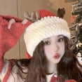 thumbnail image 6 of Festive Christmas Santa Hat with White Brim for Holiday Parties Giving Kindness New Year Party Cosplay Accessories, 6 of 9