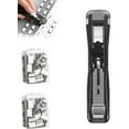 thumbnail image 1 of Agrafeuse de Reliure Portable - Inclut 50 Clips Réutilisables, Distributeur de Palourdes en Papier à Main, Tondeuse Rapide Réutilisable pour Bureau Maison (Noir), 1 of 7