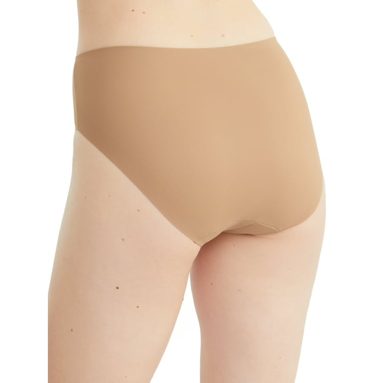 Women's TC Fine Intimates A4-114 Wonderful Edge Modern Hi-Cut Panty (Dark  Sand XL)
