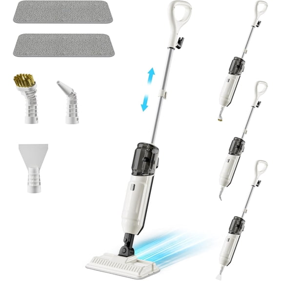 Steam Mop, MultiPurpose Steam Cleaner for Home with Handheld Steamer Mops Accessories Pet Steam Mop Cleaner for Floor Cleaning, Hardfloor, Tile for Whole Home Use