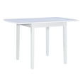 thumbnail image 3 of Linon Peake Square Dining Table with Drop Leaf, White, 3 of 16