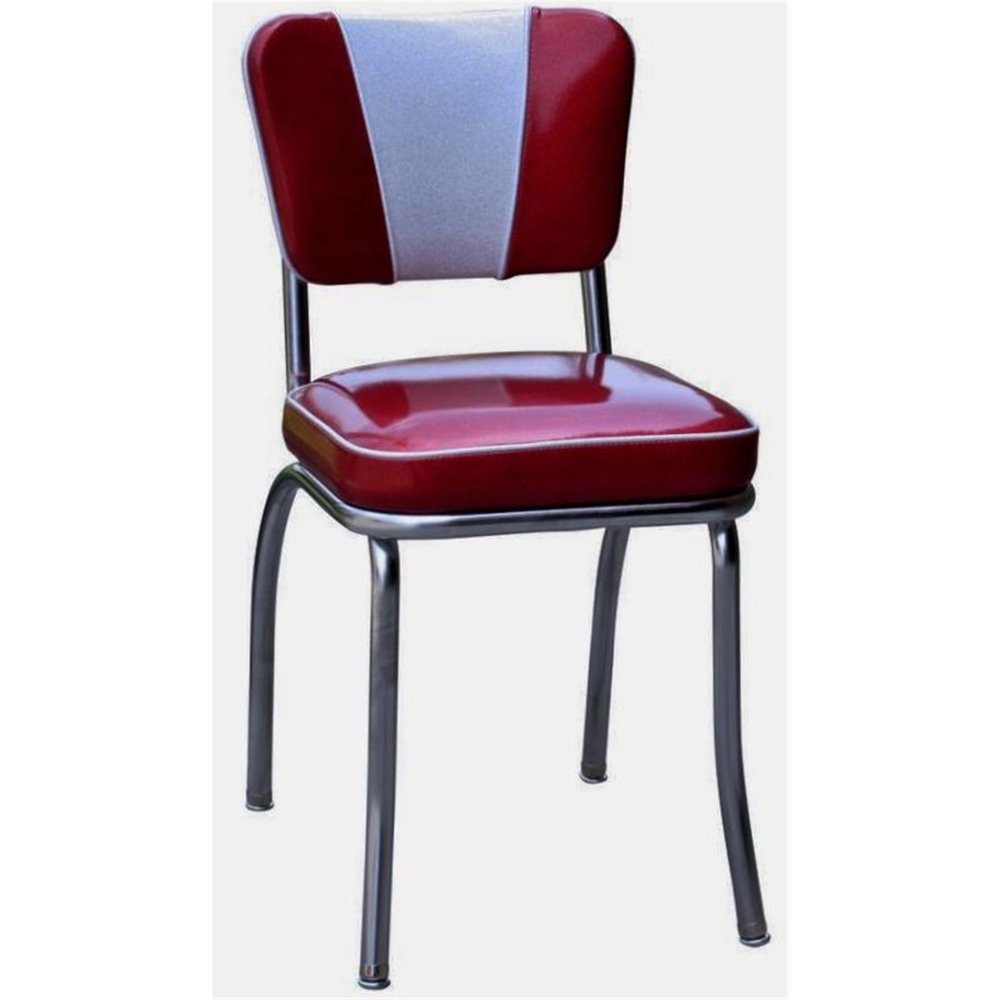 Richardson Seating Retro Diner Side ChairColorZodiac Burgundy/Zodiac