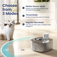 thumbnail image 2 of Pawspik Cat Water Fountain, Automatic Pet Fountain - 3.2L/108 oz, Stainless Steel Dog Water Bowl Dispenser, Battery Operated Wireless Motion Sensor Cat Fountain, 2 of 8