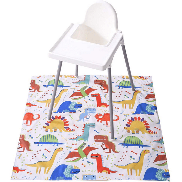 Winthome Baby Splat Mat for Under High Chair Washable Anti