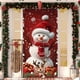 thumbnail image 5 of xihome Cubrepuertas navideño de 89 x 180 cm con estampado de Pap Noel. Decoracin para fiestas navideñas. Ideal para la puerta de entrada, paredes interiores o mantel., 5 of 6