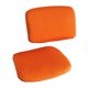 thumbnail image 5 of 1 juego de fundas para silla de oficina giratorias con diseño dividido, elásticas y con respaldo. naranja, 5 of 9